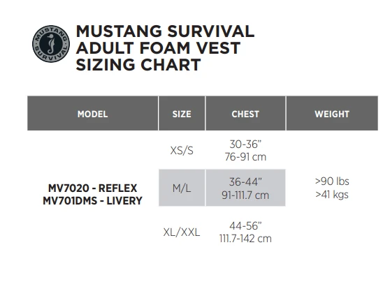 Mustang Survival Reflex Foam Vest - Image 4